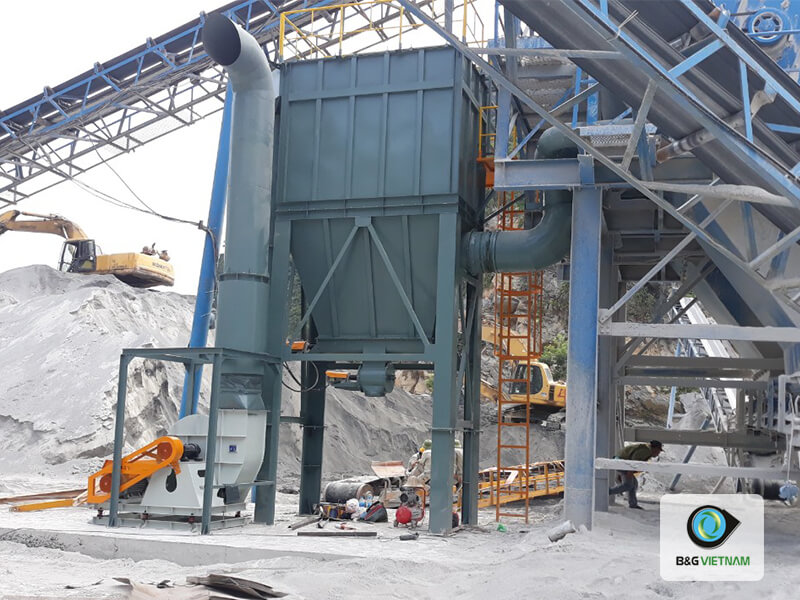 Hệ thống hút lọc bụi - Công ty Phú Đỉnh - Tỉnh Hòa Bình